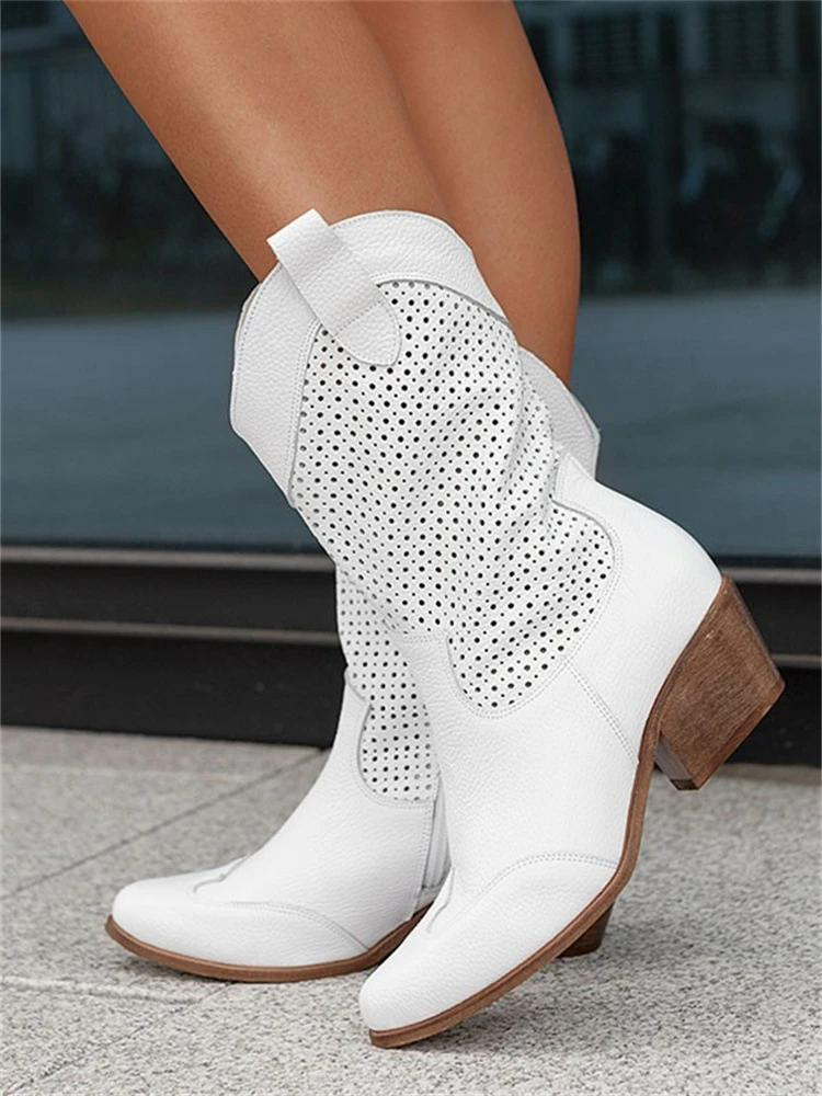Klassische Cowboystiefel Für Damen | Atmungsaktiv