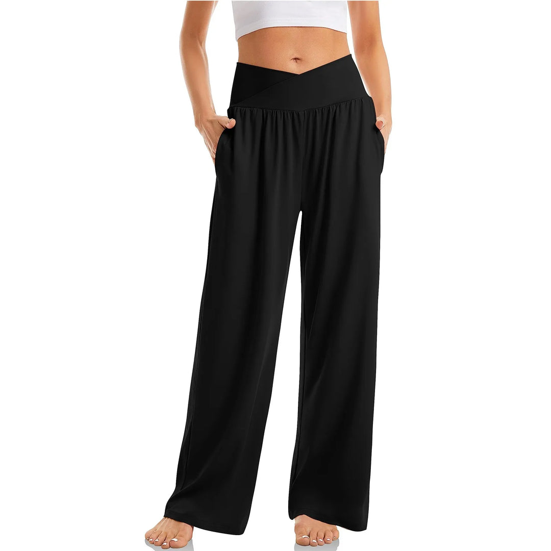 Damen Breites Bein Yogahose | Lässig