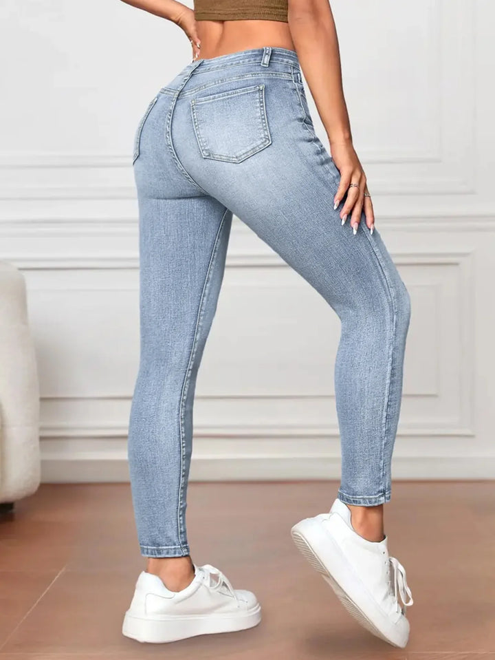 Trendig Skinny Jeggings für Damen | Hohe Taille