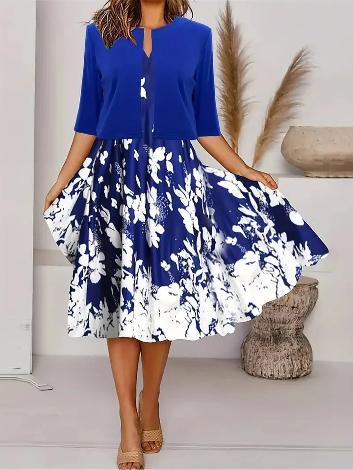 Schickes Damen Sommerkleid Mit Blazer | Midi