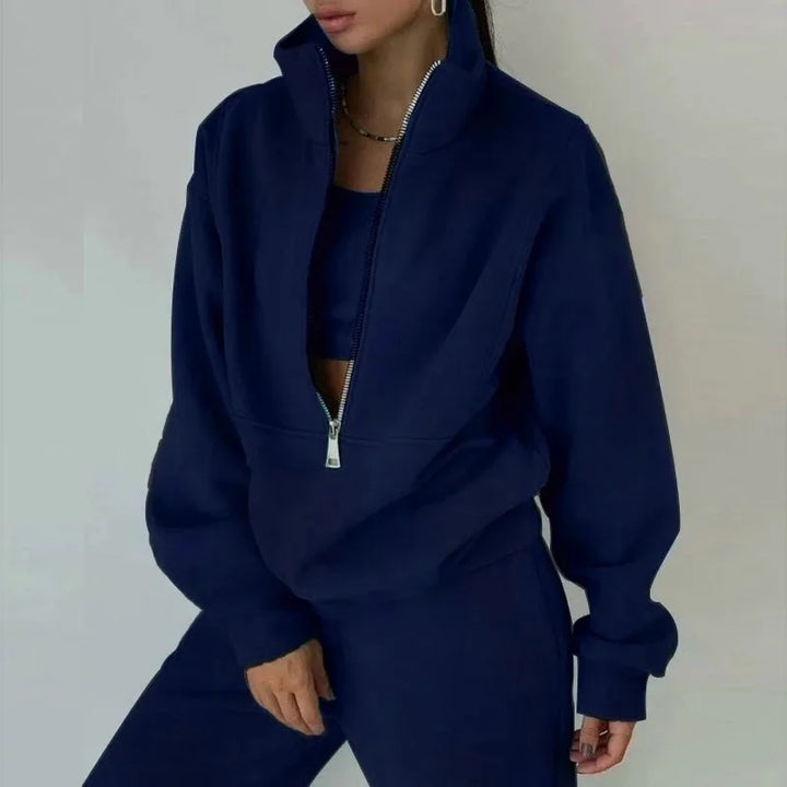 Damen Lässig Set | Winter Sweatshirt und Hose