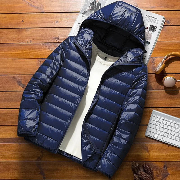 Herren Kapuze Winter Steppjacke | Langarm
