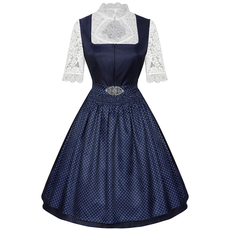Traditionelles Bayerisches Dirndl Kleid für Damen | Vintage