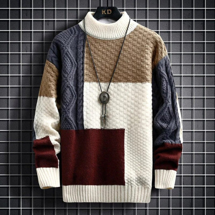 Herren Warmer Lässiger Crew Neck Strickpullover | Gestrickt