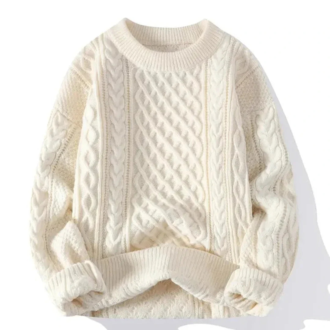 Rundhals Strickpullover Mit Langen Ärmeln Für Herren | Warm