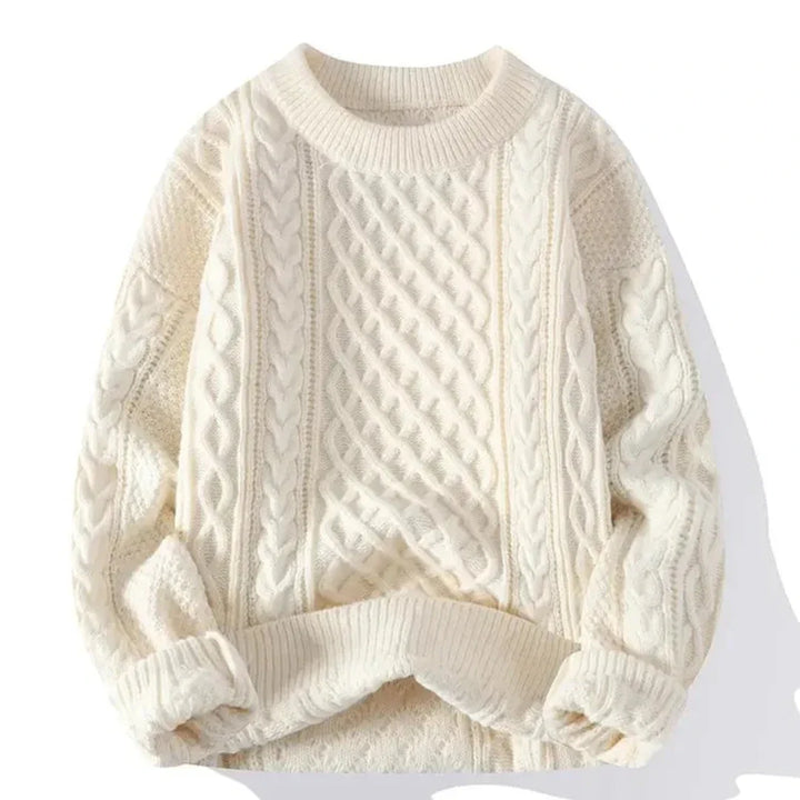 Rundhals Strickpullover Mit Langen Ärmeln Für Herren | Warm