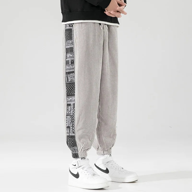Herren Lässig Cordhose | mit Stylischem Seitendruck