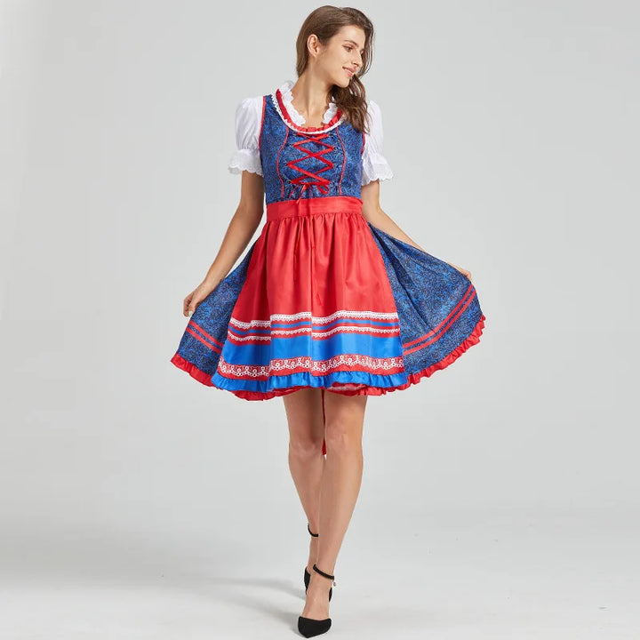 Damen Midi Dirndl Kleid | Oktoberfest