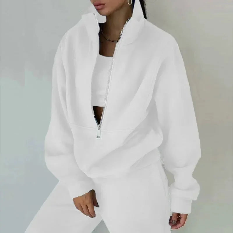 Damen Lässig Set | Winter Sweatshirt und Hose