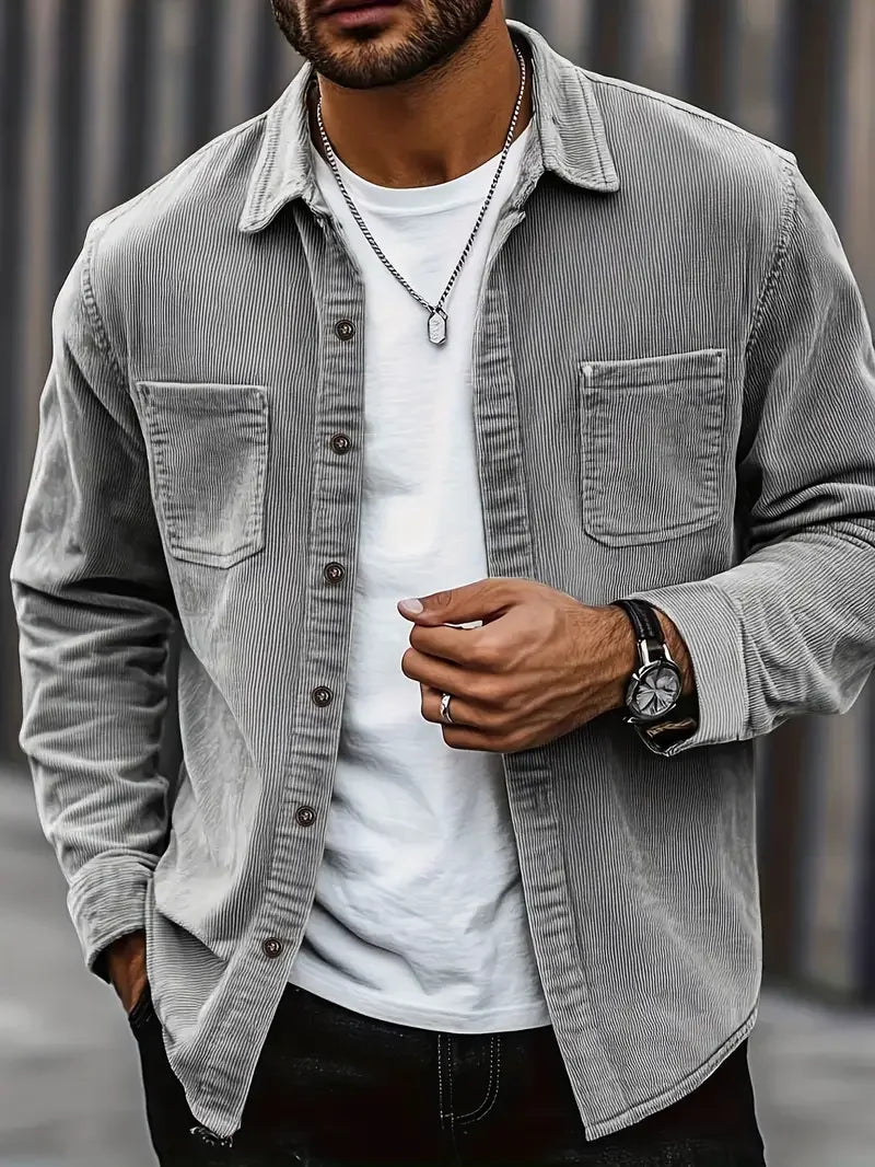 Herren Stylische Cord Jacke | Lassig