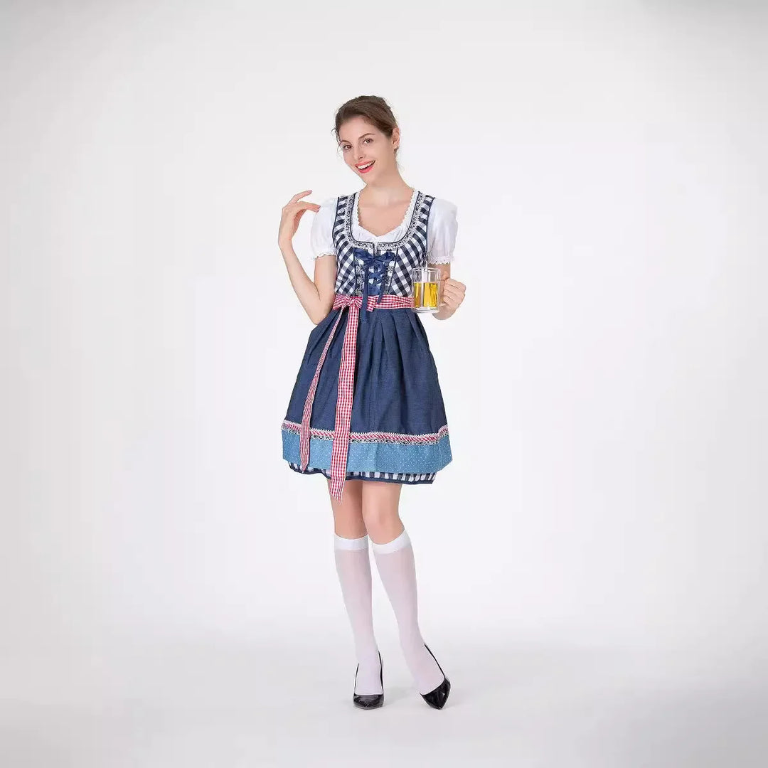 Klassisches Deutsches Dirndl Kleid für Damen | Oktoberfest
