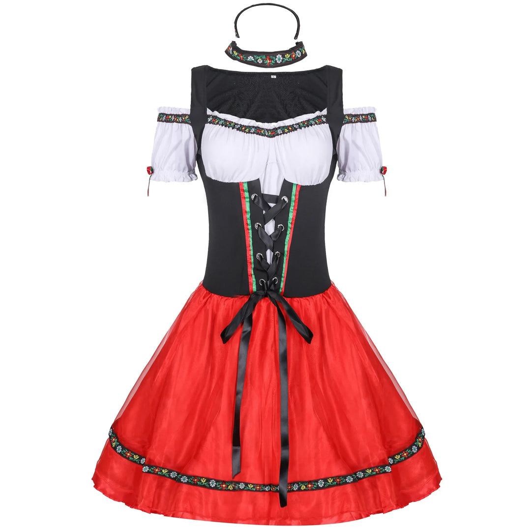 Damen Oktoberfest Dirndl Kleid | Mini