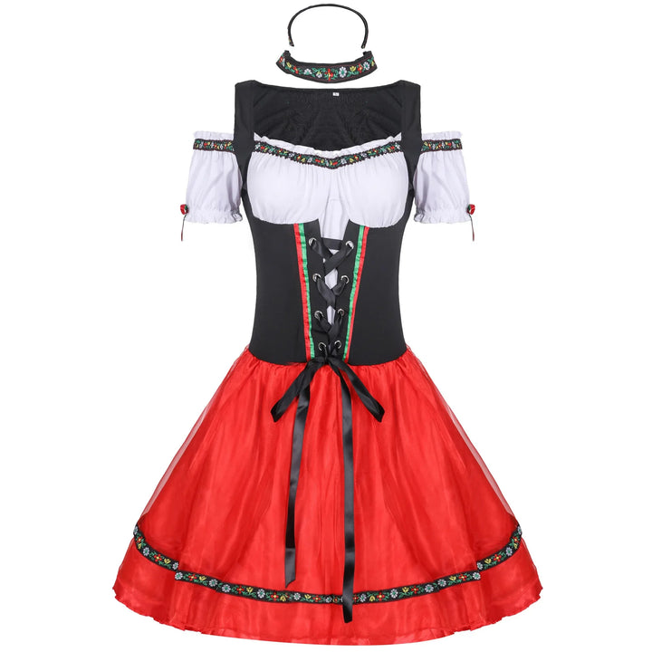 Damen Oktoberfest Dirndl Kleid | Mini