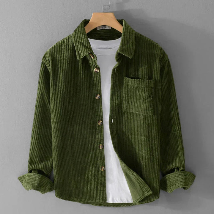 Lässige Cord Jacke für Herren | Langarm