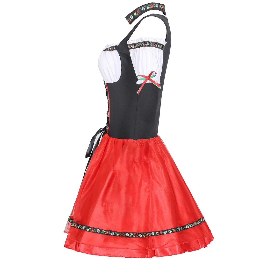 Damen Oktoberfest Dirndl Kleid | Mini