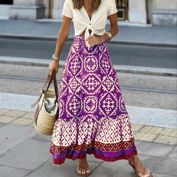 Sommerrock Mit Hoher Taille Für Damen | Maxi