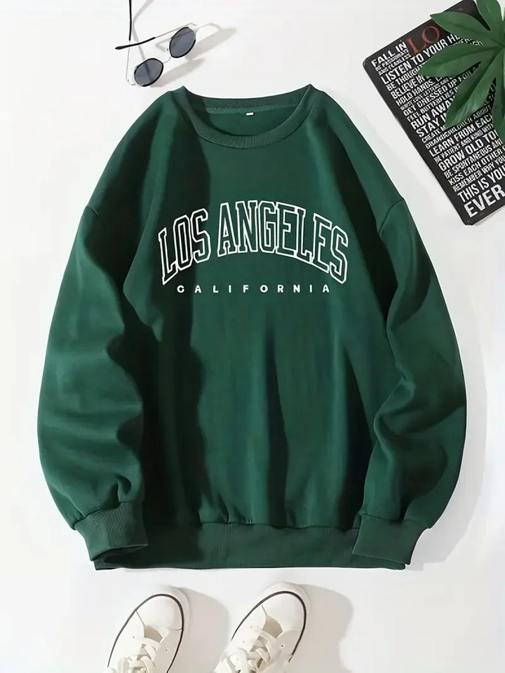 Unisex Bedrucktes Winter-Sweatshirt | Rundhalsausschnitt