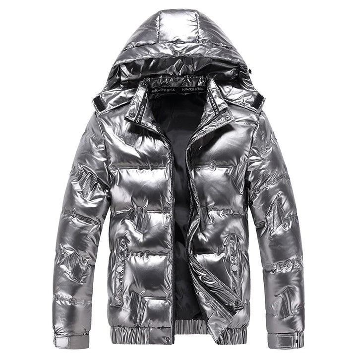 Stylische Herren Daunen Jacke mit Kapuze | Winter