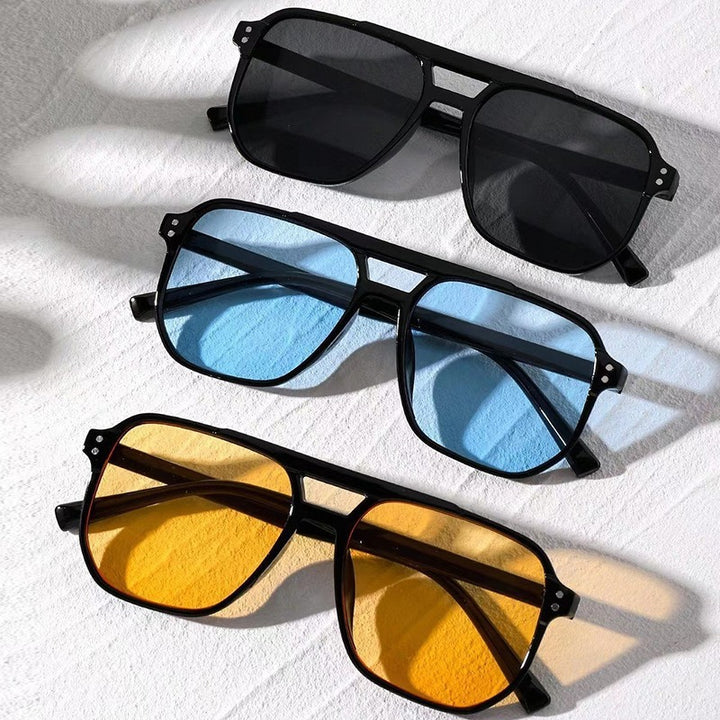 Unisex Vintage Sonnenbrille | Quadratisches Design