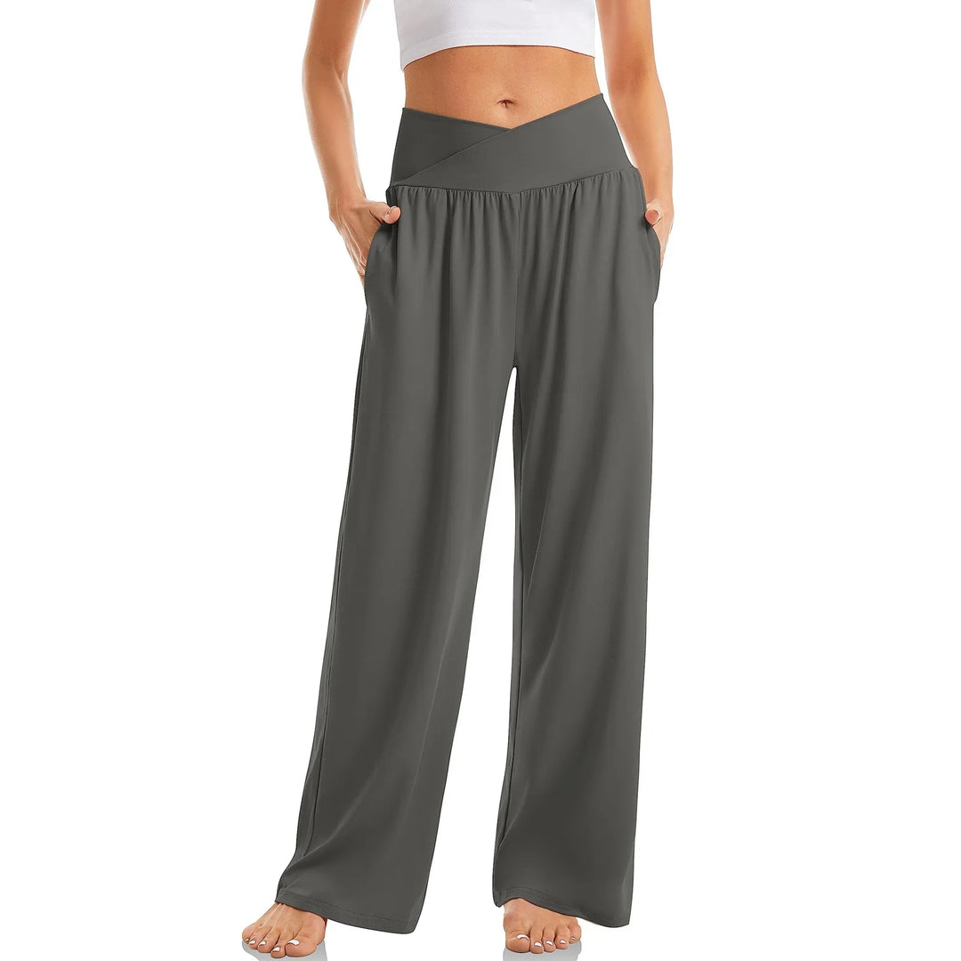 Damen Breites Bein Yogahose | Lässig