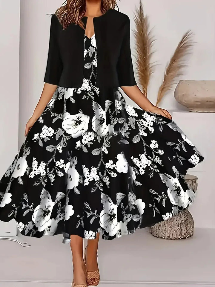 Schickes Damen Sommerkleid Mit Blazer | Midi