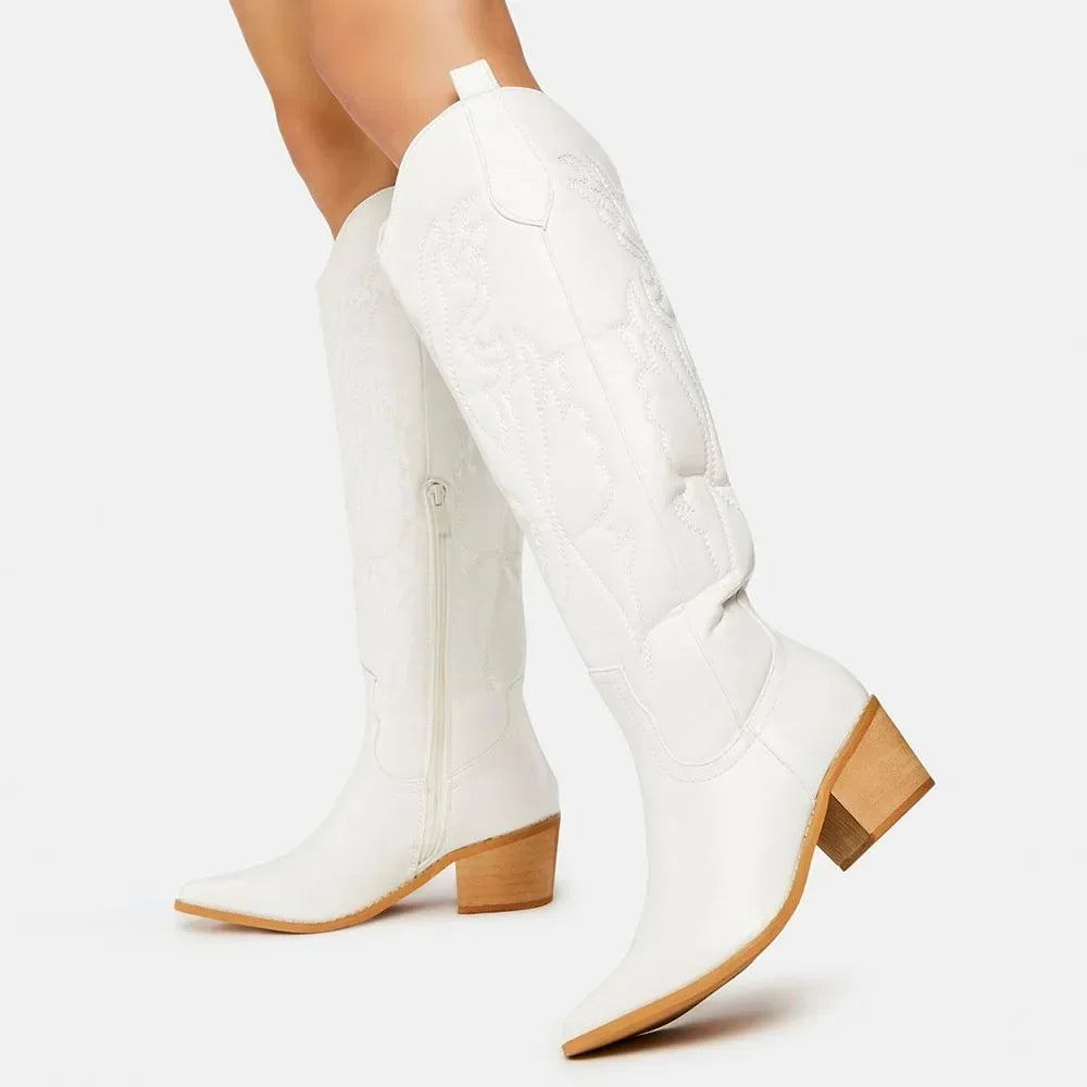 Damen Overknee Boots Schwarz | Hohe Absätze