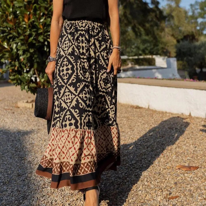 Sommerrock Mit Hoher Taille Für Damen | Maxi