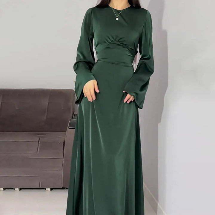Elegantes Langärmliges Kleid Für Damen | Maxi