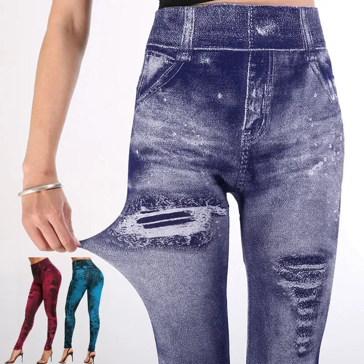 Stylische Hoch Tailliert Jeggings für Damen | Lässig