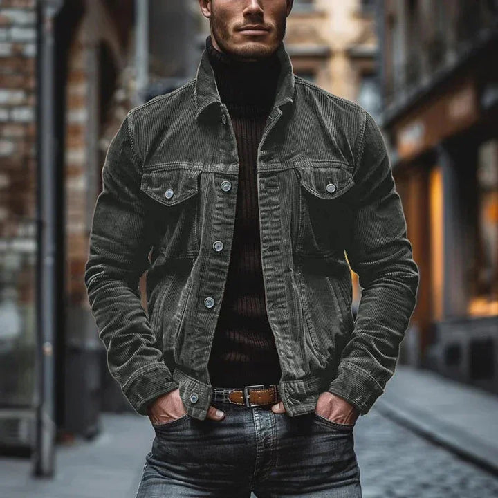 Herren Vintage Cord Jacke | Langarm