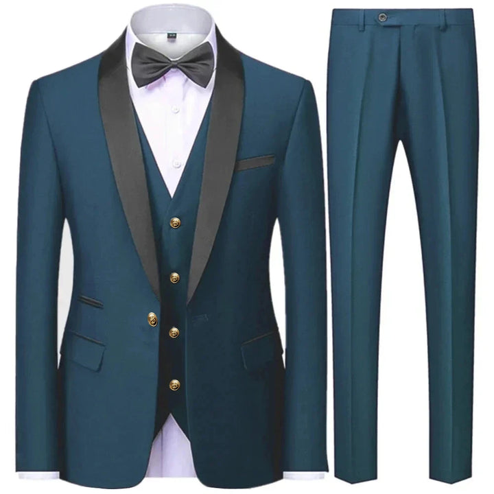 Herren 3-Dreiteiler Hochzeitsgast Anzug | Jacke, Weste und Hose