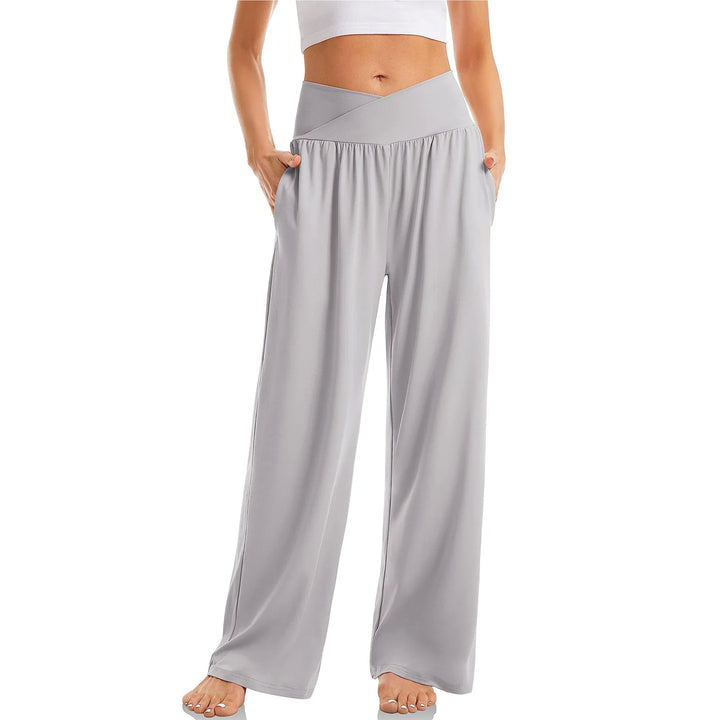 Damen Breites Bein Yogahose | Lässig