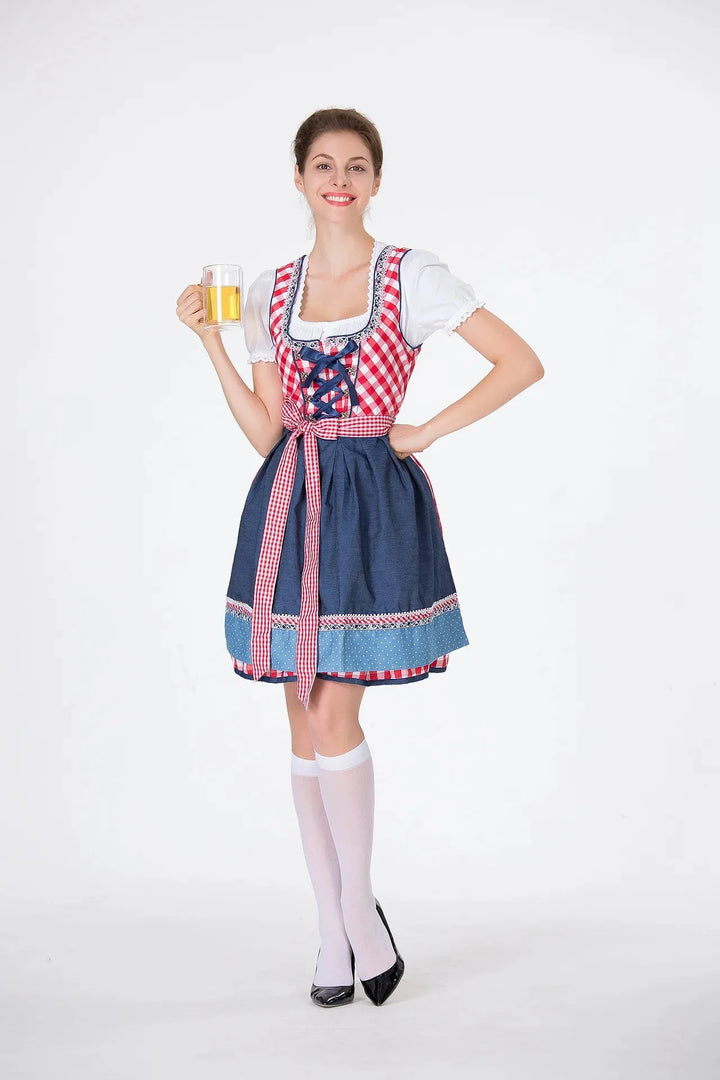 Klassisches Deutsches Dirndl Kleid für Damen | Oktoberfest