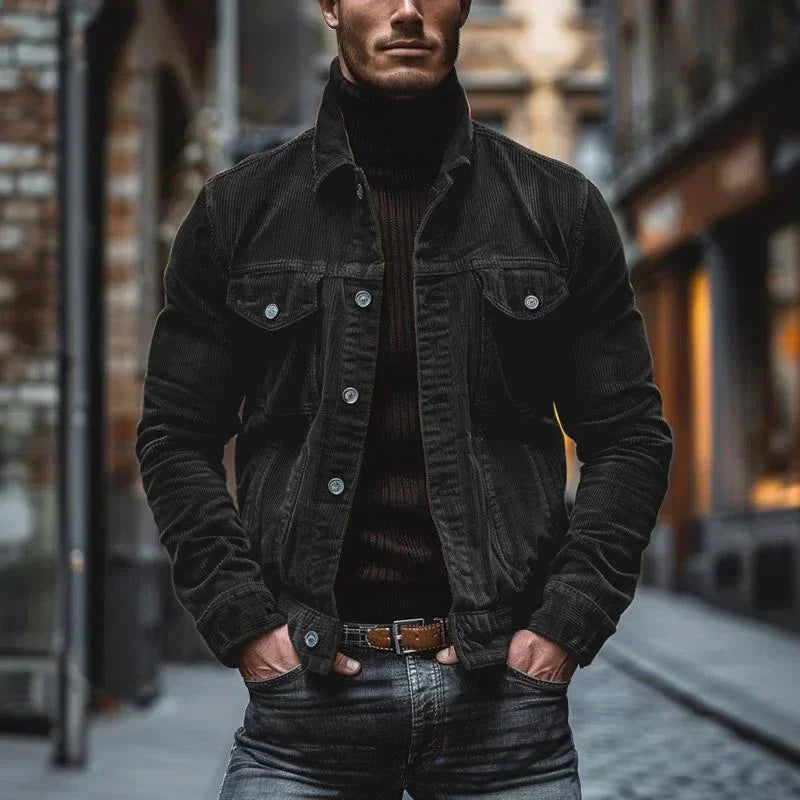 Herren Vintage Cord Jacke | Langarm