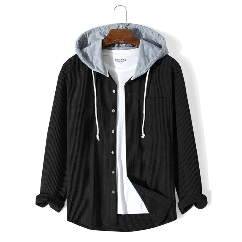 Herren Kapuze Cord Jacke | Lässig