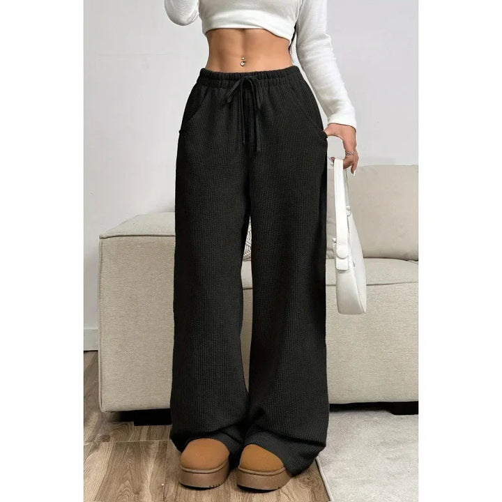Damen Trendige Hoch Tailliert Cordhose | Entspannte Passform