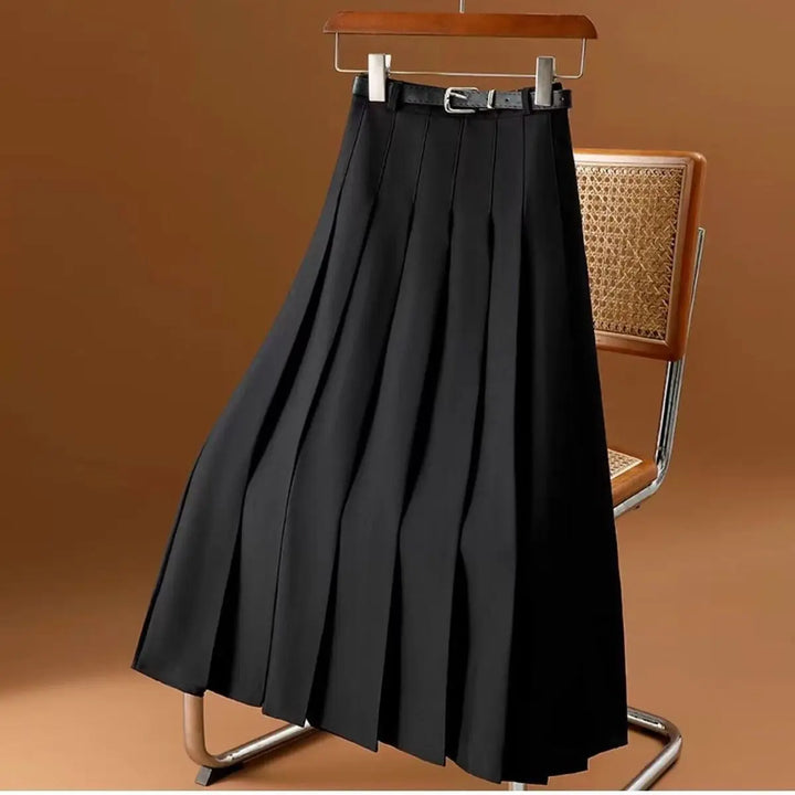 Faltenrock Mit Gürtel Für Damen | Midi