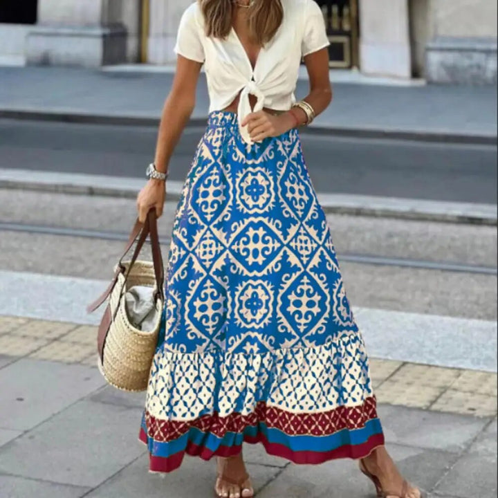 Sommerrock Mit Hoher Taille Für Damen | Maxi