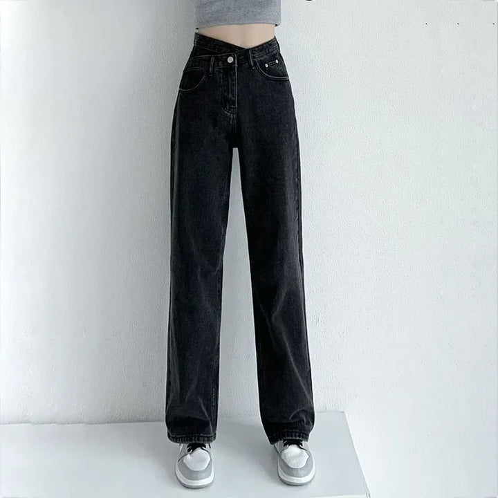 Damen Stylisch Mom-Jeans | Hohe Taille