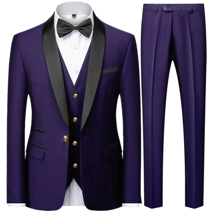Herren 3-Dreiteiler Hochzeitsgast Anzug | Jacke, Weste und Hose