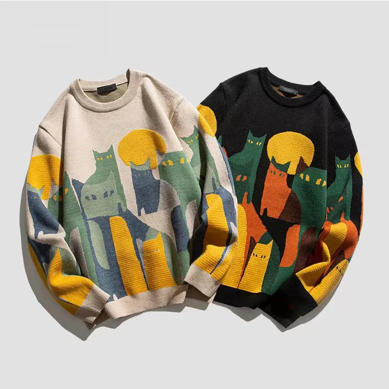 Seven | Herren Stilvolle Pullover | Oversize