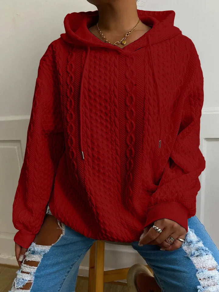 Damen Kapuze Winter Sweatshirt | Langarm