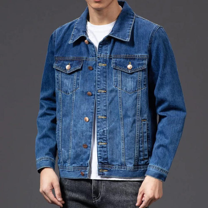 Klassische Button Down Jacke Für Herren | Fronttaschen