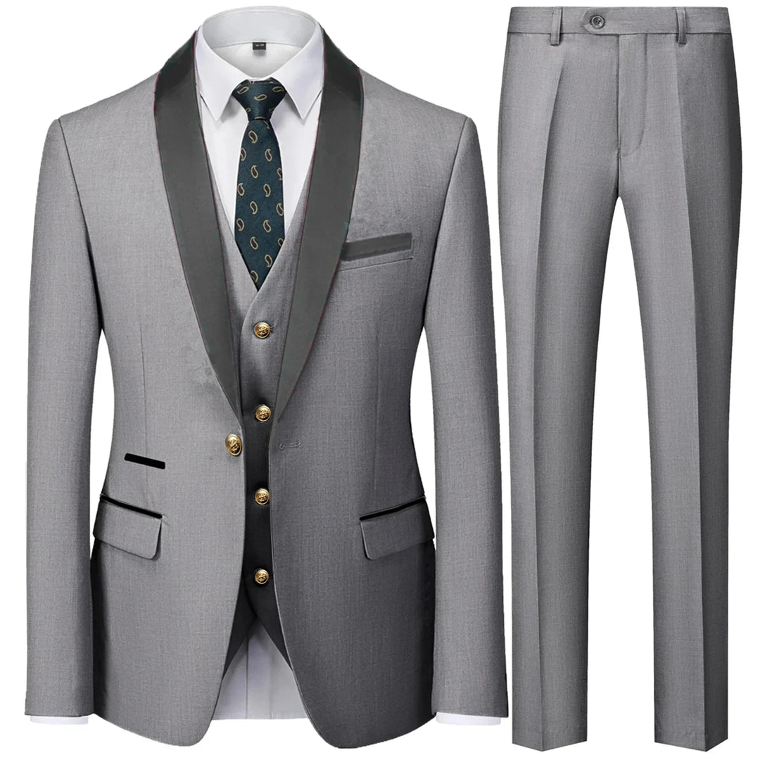 Herren 3-Dreiteiler Hochzeitsgast Anzug | Jacke, Weste und Hose