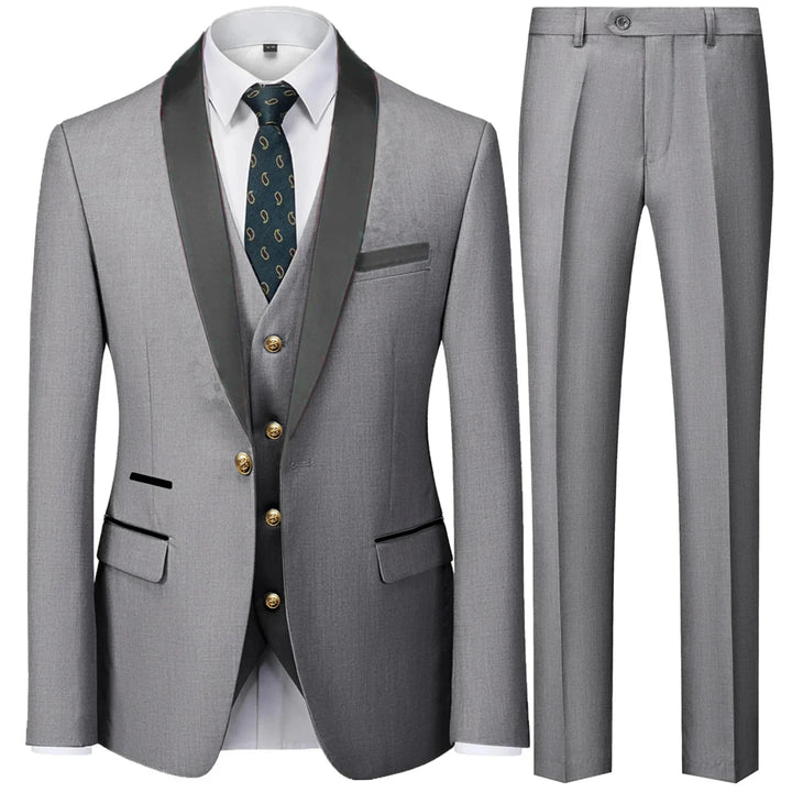 Herren 3-Dreiteiler Hochzeitsgast Anzug | Jacke, Weste und Hose