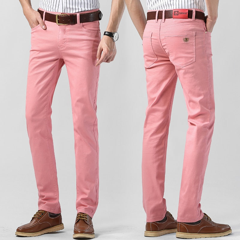 Colter | Herren Lässiges Farbig Dehnen Hose | Gerader Schnitt