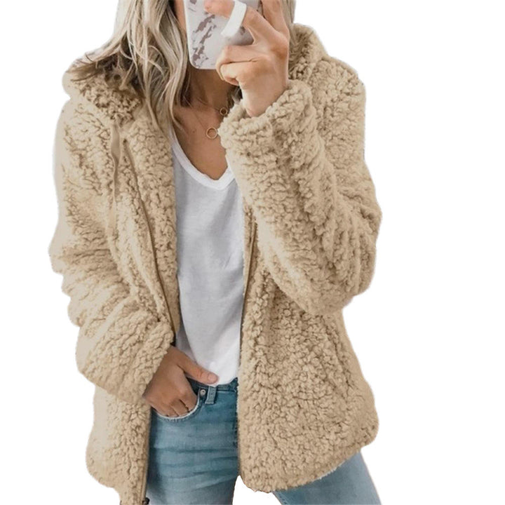 Damen Lässiges Kapuze Jacke | Warme