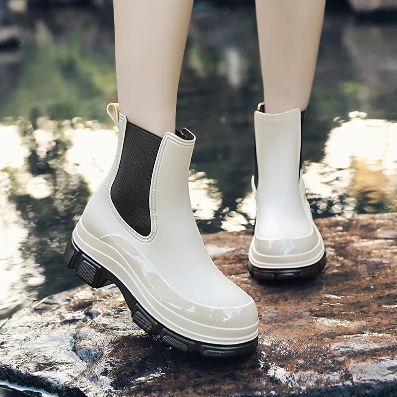 Damen Wasserdichte Gummistiefel | Kurzrohr
