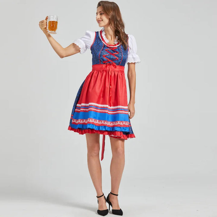 Damen Midi Dirndl Kleid | Oktoberfest
