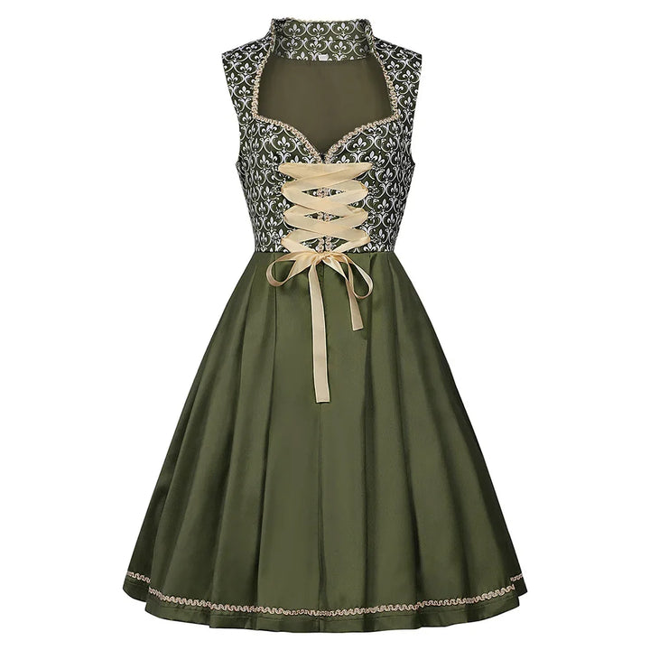 Damen Trachten Dirndl Kleid für Oktoberfest | Grün